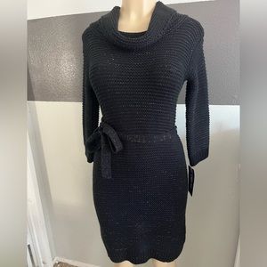 Thick Black cotton dress